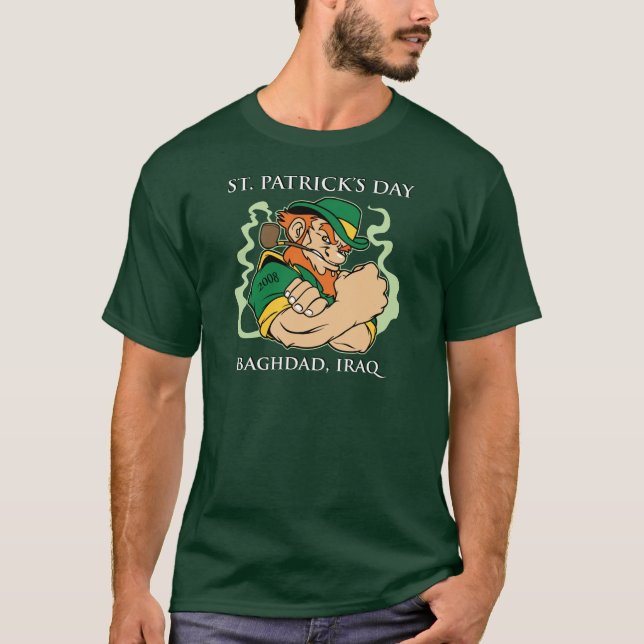 O dia de St Patrick - t-shirt de Bagdade, Iraque (Frente)