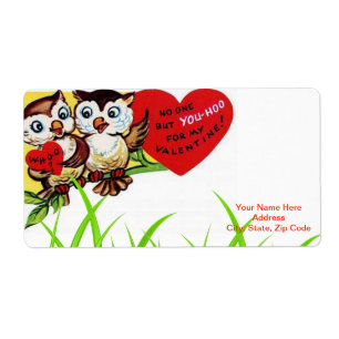 O dia dos namorados etiqueta o vintage