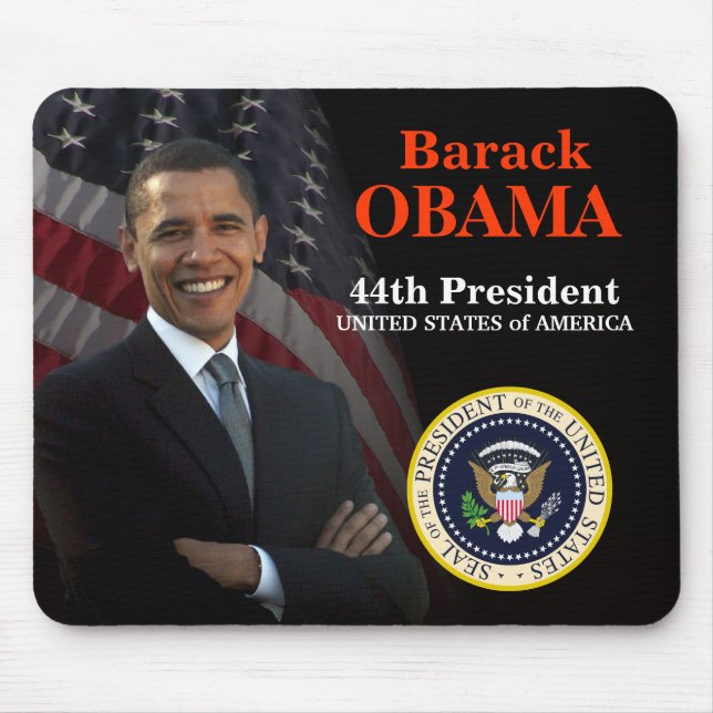 O Dia Mousepad de Barack Obama do presidente (Frente)
