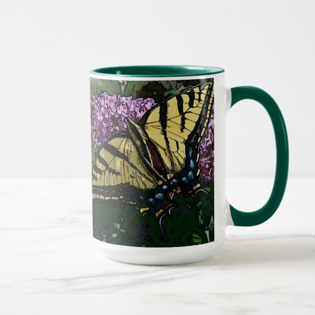 O dia novo jardina caneca Swallowtail W (Direita)