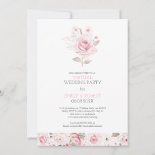O dia rosa rosa rosa rosa, convite para casamento