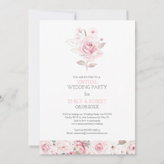 O dia rosa rosa rosa rosa, convite para casamento 