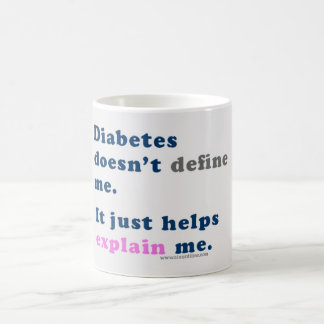O "diabetes não me define" caneca