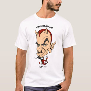 O diabo é um t-shirt básico dos homens do