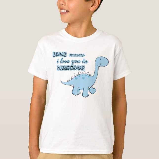 o dinossauro caçoa o t-shirt (Frente)