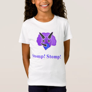 O dinossauro Stomp Stomp camisa dos miúdos