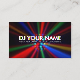 O disco do DJ irradia o cartão de visita das luze