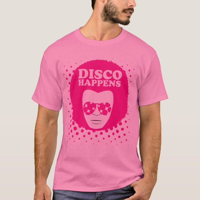 O disco dos homens acontece t-shirt (Frente)