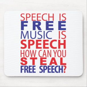O discurso é Mousepad livre