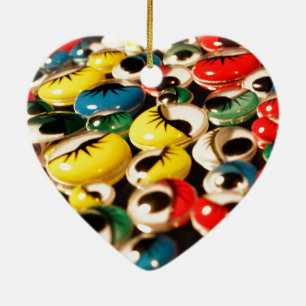 O dobro Googly dos olhos tomou partido enfeites de