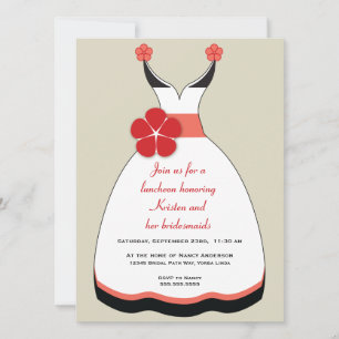 O doce convite para vestir o vestido vermelho e ta