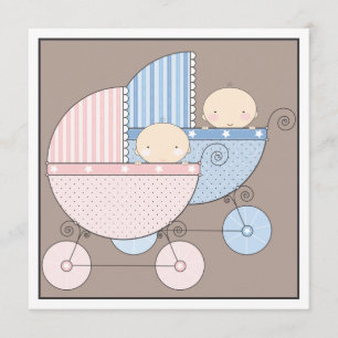 O doce junta o convite do chá de fraldas de duas