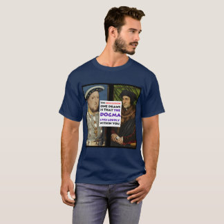 O dogma vive alta t-shirt mais/Henry