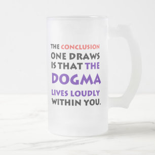 O dogma vive geou alta a caneca