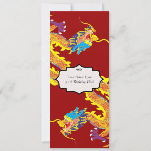 O dragão chinês inspirou o convite