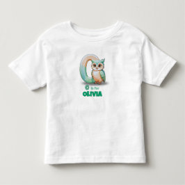 O é para Olívia - Camiseta Personalizada para Cria
