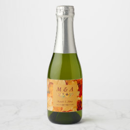 O Elegante Red Dourado Outono Deixa Casamento