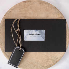 O Elegante Silver Deixa as Etiquetas de Endereço d