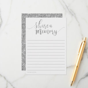 O Elegante Silver Glitter Compartilha Um Cartão De