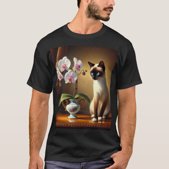 "O Encanto Felino: Guardiões de Mistérios camiseta (Frente)
