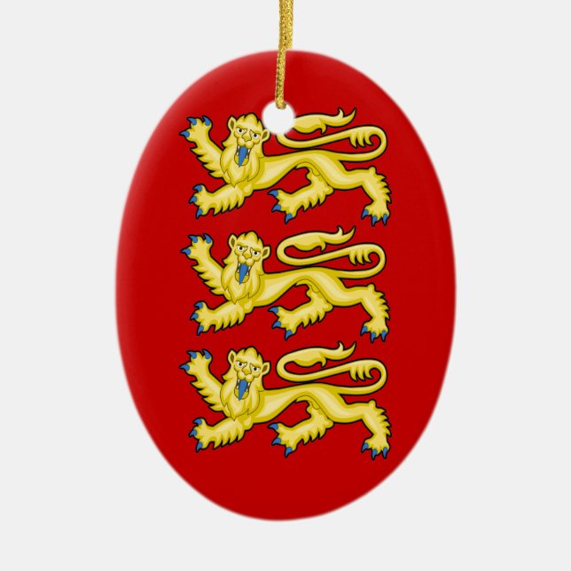 O Enfeites de natal das Armas da Inglaterra (Frente)