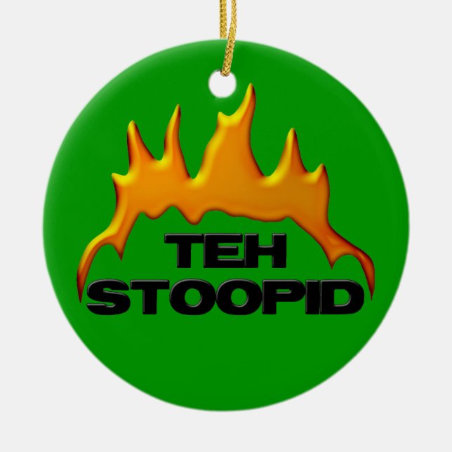 O Enfeites de natal Stoopid (Frente)