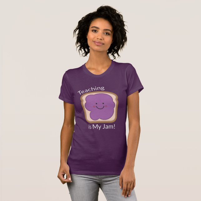 O ensino é o t-shirt roxo das minhas mulheres do (Frente Completa)