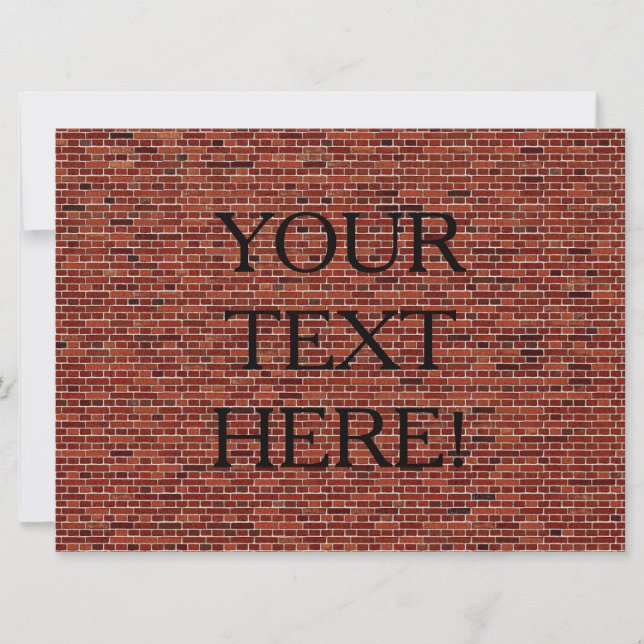O ESCREVENDO ESTÁ NA PAREDE: A PAREDE BRICK QUE É! (Frente)