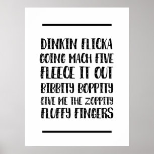 O escritório engraçado cita o poster