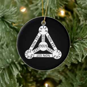 O escudo do ornamento da Trinidade