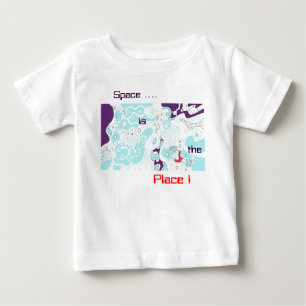 O espaço é o lugar! Camiseta abstrato