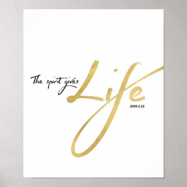 O Espírito Dá Impressão De Arte Da Vida (Frente)