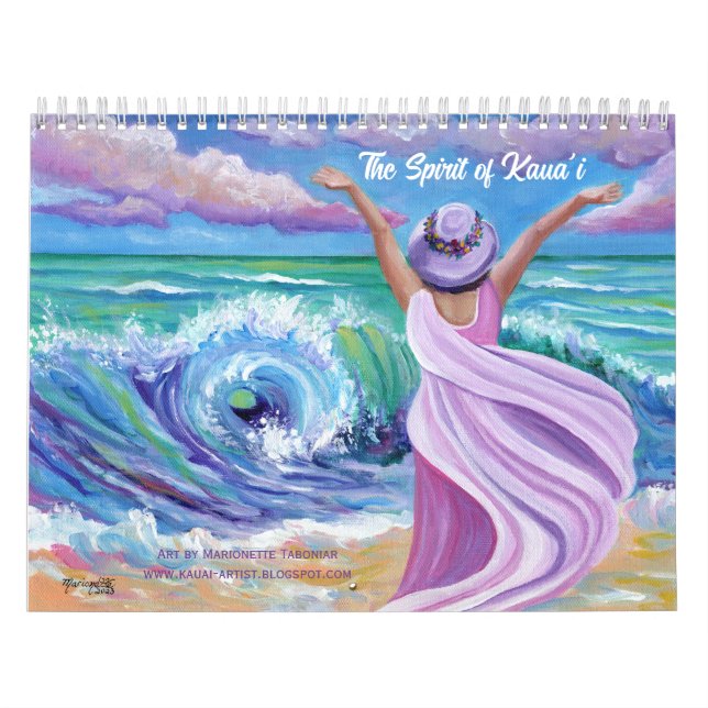 O Espírito do Calendário Kauai Hawaii (Capa)