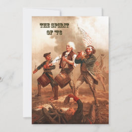 O espírito do cartão de "76. 4 de julho de arte
