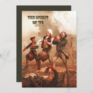 O espírito do cartão de "76. 4 de julho de arte