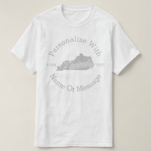O estado de Kentucky PERSONALIZOU o t-shirt