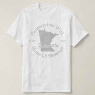 O estado de Minnesota PERSONALIZOU o t-shirt