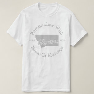 O estado de Montana PERSONALIZOU o t-shirt