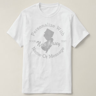 O estado de New-jersey PERSONALIZOU o t-shirt