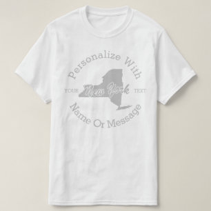 O estado de New York PERSONALIZOU o t-shirt