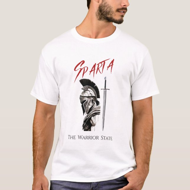 O Estado do Guerreiro: Esparta T-Shirt (Frente)