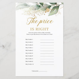 O eucalipto verde deixa o preço certo