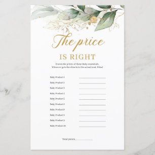 O eucalipto verde deixa o preço certo