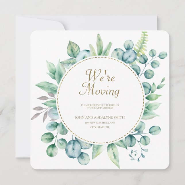 O Eucalyptus Verde Abandona Endereço de Alteração (Frente)