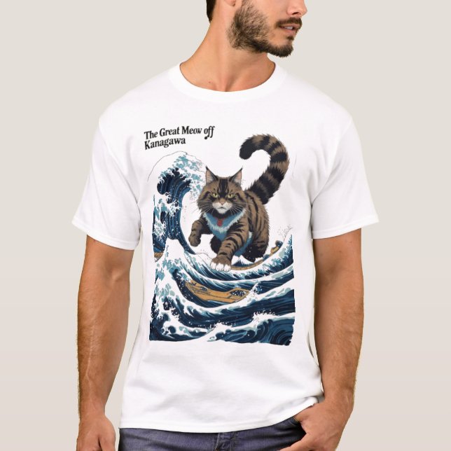 O Excelente Da Camisa De Kanagawa - Epic Catzill (Frente)
