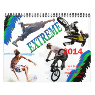 O extremo ostenta o calendário 2014, por Karen J