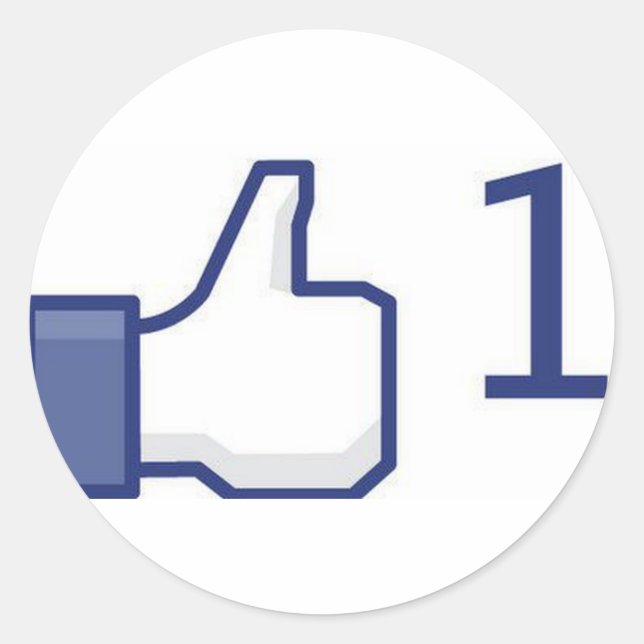 O Facebook "Thumbs up", como autocolantes (Frente)