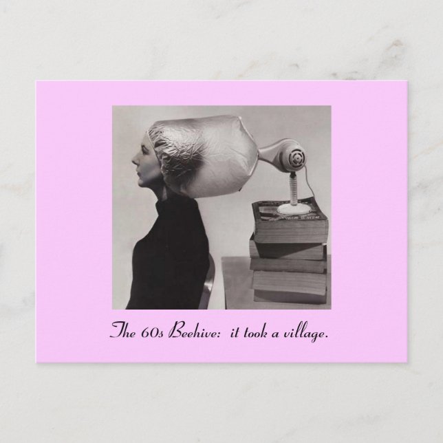 O famoso cartão de Hairdo de Colmeia de 1960 (Frente)