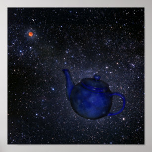O famoso Poster Celestial Teapot de Bertrand Russe