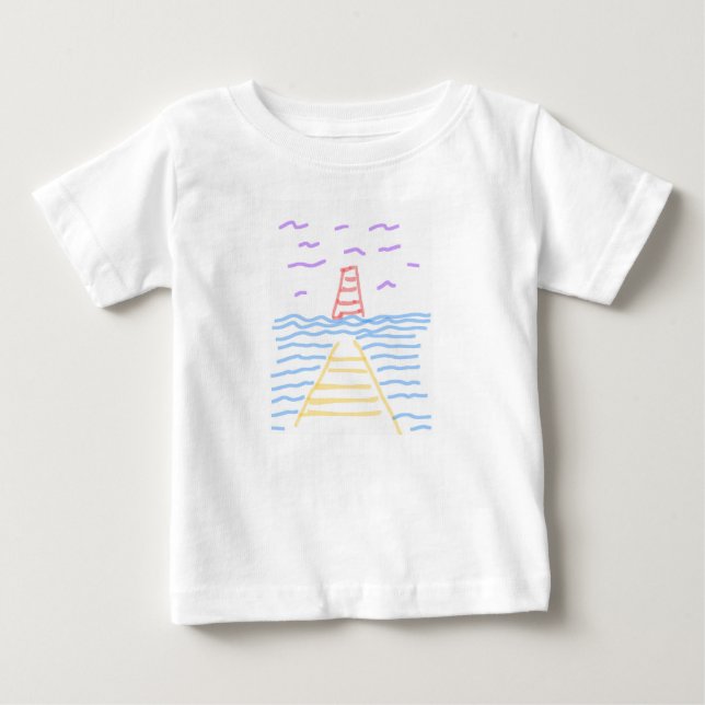 O Farol e a Camiseta de Cais (Frente)